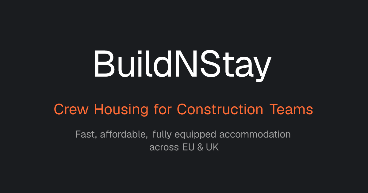 BuildNStay - Crew Housing for Construction Teams